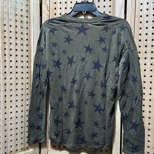 Men's Starry Night Long Sleeve Tee - Olive